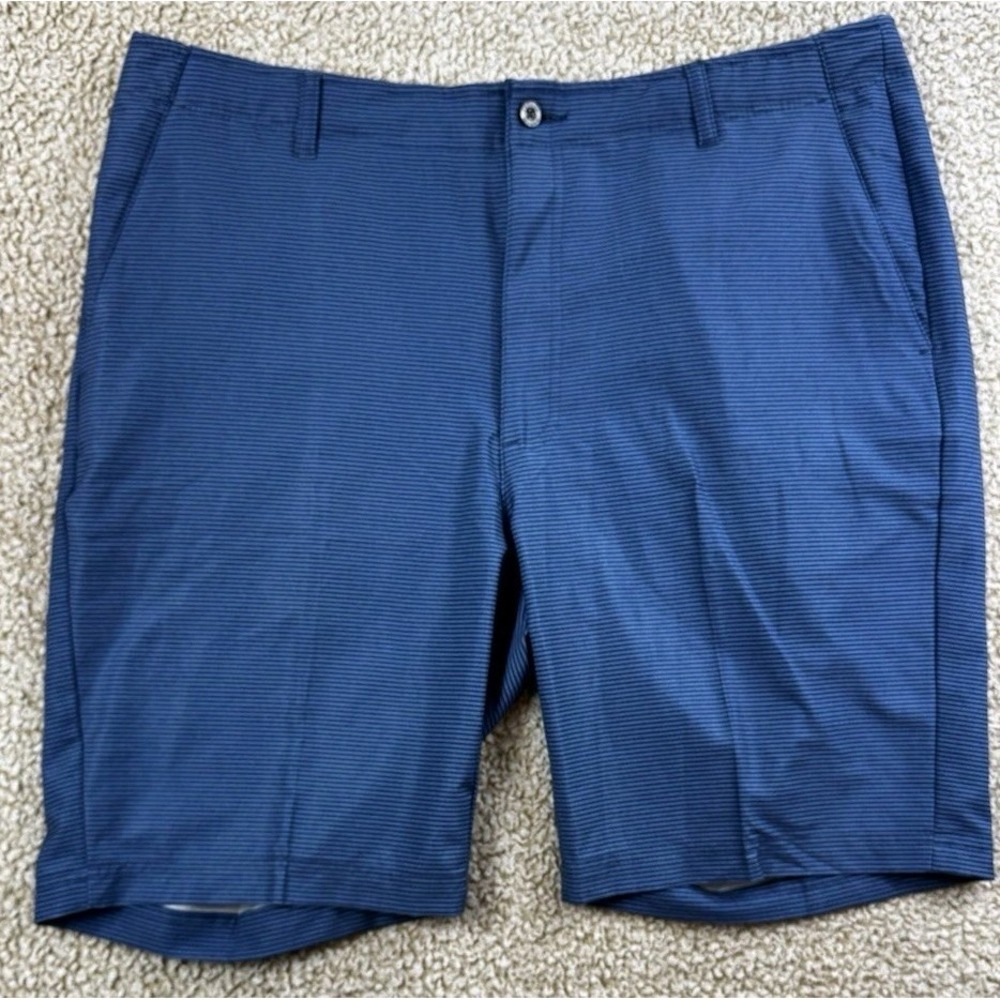 NWT Pebble Beach Men's Dry - Luxe Performance Blue Stripe Comfort Short Size 38